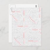 ありがとうと言う感謝のパズル ポストカード (正面/裏面)