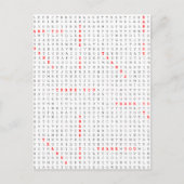 ありがとうと言う感謝のパズル ポストカード (正面)