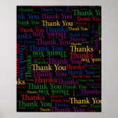 ありがとうと言う感謝のメッセージ ポスター (正面)