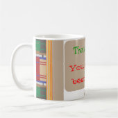 ありがとうのお母さん-他のための編集可能文字使用 コーヒーマグカップ (左)