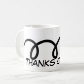 ありがとうのコーチ! テニスのマグ コーヒーマグカップ (正面左)