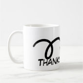 ありがとうのコーチ! テニスのマグ コーヒーマグカップ (左)