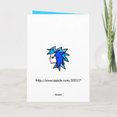 ありがとうのコーチSTYLIN PROFILINのオリジナルの泳ぐ人 サンキューカード (裏面)