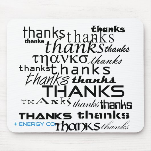 ありがとうのマウスパッド マウスパッド (正面)