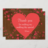 ありがとうの気持ち サンキューカード (正面/裏面)