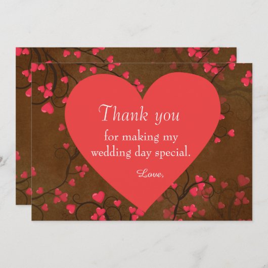 ありがとうの気持ち サンキューカード (正面/裏面)