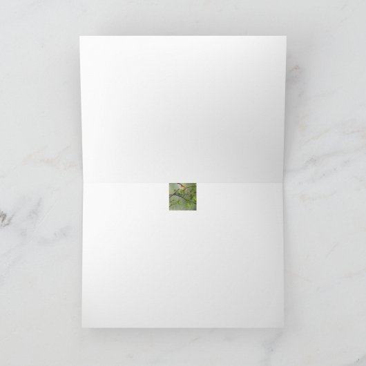 ありがとうの水彩画のオオカミ及びカブス動物の芸術 サンキューカード (内部)