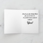 ありがとうの犬および子ネコの挨拶状 サンキューカード (内部)