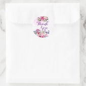 ありがとうの花ステッカー ラウンドシール (バッグ)