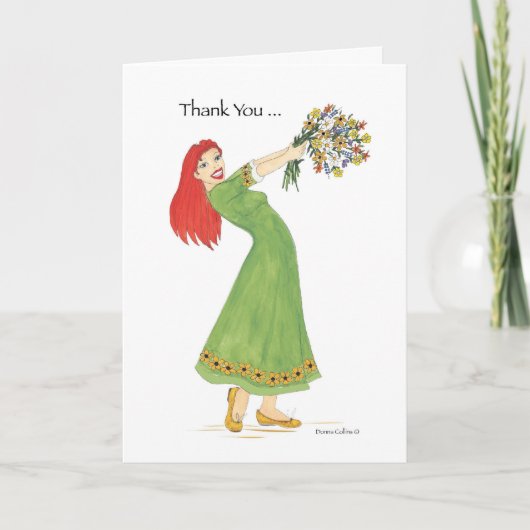 ありがとうの花束優しさ サンキューカード (正面)