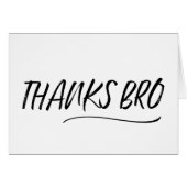 ありがとうのBroの結婚式のサンキューカード (正面横)