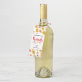 ありがとうのFriendsgivingのギフト ボトルネックタグ (アングル)