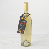 ありがとうのFriendsgivingのギフト ボトルネックタグ (アングル)