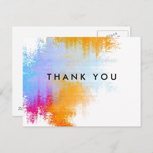 ありがとうはがきパーソナライズされた ポストカード (正面/裏面)