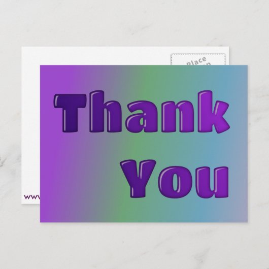 ありがとうはがき ポストカード (正面/裏面)