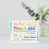 ありがとうはがき – 多言語 ポストカード (スタンド正面)