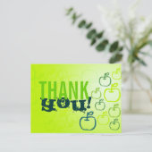 ありがとうりんご葉書 ポストカード (スタンド正面)