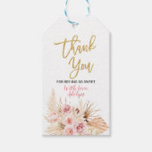 ありがとうアイスクリームBohoベビーシャワーメッセージカード ギフトタグ (正面)