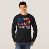 ありがとうアメリカ国旗Patriotic Solider America Memor Tシャツ (正面フル)