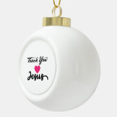 ありがとうイエス |キリストモダン教信仰ハート セラミックボールオーナメント (右)