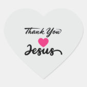 ありがとうイエス |キリストモダン教信仰ハート ハートシール (正面)
