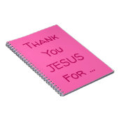 ありがとうイエス…感動的引用文 ノートブック (右側)