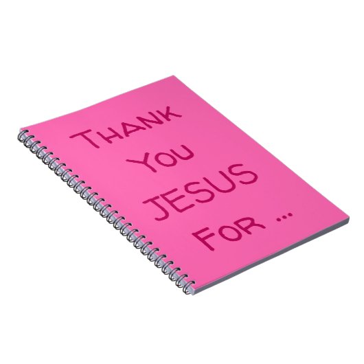 ありがとうイエス…感動的引用文 ノートブック (右側)