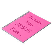 ありがとうイエス…感動的引用文 ノートブック (左側)