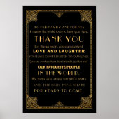 ありがとうインスパイアギャツビーのサイン結婚カード ポスター (正面)