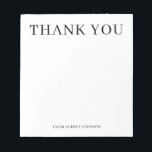 ありがとうエレガントシンプル ノートパッド<br><div class="desc">エレガントとシンプルnotepadはserifのフォントはっきりしたを備える。ミニマリストはビジネスや個人的なノートに最適に見える。</div>