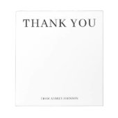 ありがとうエレガントシンプル ノートパッド (正面)