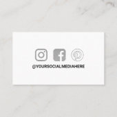 ありがとうエレガント金ゴールド金属割引 名刺 (裏面)