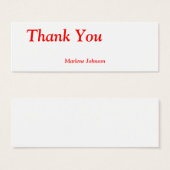 ありがとうオプション名パーソナルシンギフトラベル (正面&裏面)