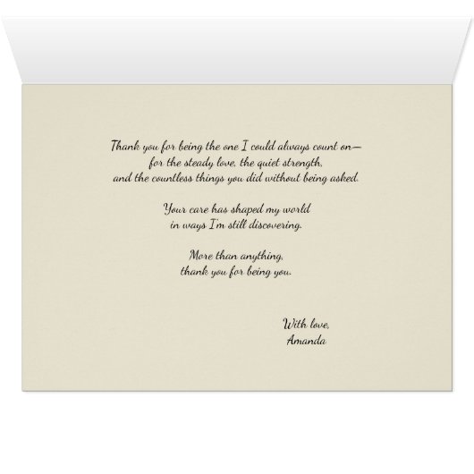 ありがとうカスタマイズ、お母さんカードと甘い詩 (内部横(下))