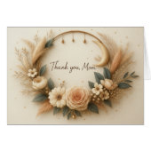 ありがとうカスタマイズ、お母さんカードと甘い詩 (正面横)