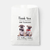 ありがとうカスタムフォトドッグトリートペット結婚ズ フェイバーバッグ (正面)