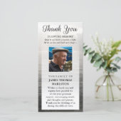 ありがとうカスタムフォト悔やみや弔慰- Peace Water サンキューカード (スタンド正面)