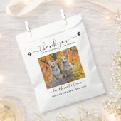 ありがとうカスタムペット写真犬トリート結婚ズ フェイバーバッグ (クリップ留めされた状態)