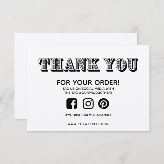 ありがとうカスタムヴィンテージMedia Insert (正面/裏面)