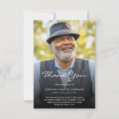 ありがとうカスタム葬儀フォト悔やみや弔慰献上品 サンキューカード (正面)