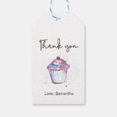 ありがとうカップケーキ誕生日パーティー ギフトタグ (裏面)