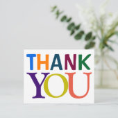 ありがとうカラフルございます ポストカード (スタンド正面)