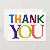 ありがとうカラフルございます ポストカード (正面/裏面)