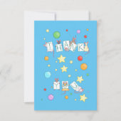 ありがとうカラフルネズミ サンキューカード (正面)