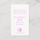 ありがとうカラフル水色マカロン エンクロージャーカード (裏面)