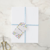 ありがとうカラフル紙吹雪 ギフトタグ (より糸付き)