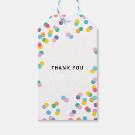 ありがとうカラフル紙吹雪 ギフトタグ