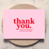 ありがとうカード | モダンな赤とピンク サンキューカード