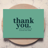 ありがとうカード | モダングリーン レトロ サンキューカード