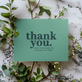 ありがとうカード | モダングリーン レトロ サンキューカード